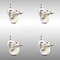 Service Caster 3 Inch 316SS Nylon Wheel Swivel 10mm Threaded Stem Caster Set Lock Brake SCC SCC-SS316TSTTL20S314-NYS-M1015-4 - alternate 1